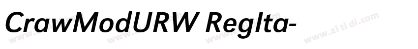 CrawModURW RegIta字体转换